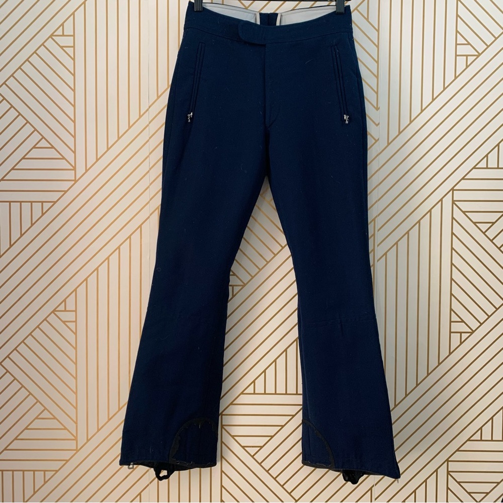 Bogner stirrup wool blend ski pant snow pants - navy blue size 28 fits like 26